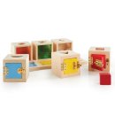 Сортер Peekaboo Lock Boxes Запирающиеся коробочки Пикабу, бренд Guidecraft (США)