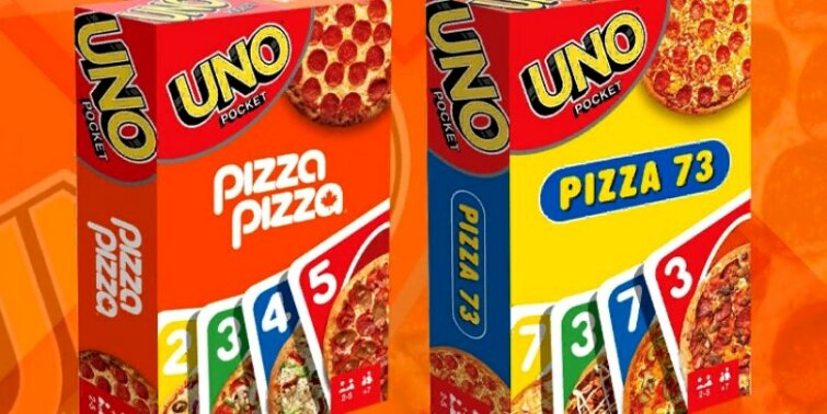 Горячая пицца с «гарниром» UNO от Mattel Горячая пицца с «гарниром» UNO от Mattel