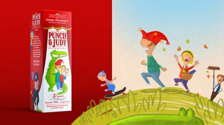 Free The Birds обновили бренд детской зубной пасты Punch & Judy Free The Birds обновили бренд детской зубной пасты Punch & Judy