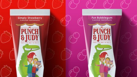 Free The Birds обновили бренд детской зубной пасты Punch & Judy Free The Birds обновили бренд детской зубной пасты Punch & Judy