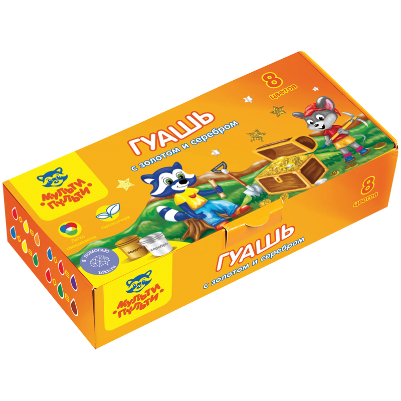 Гуашь с новыми цветами от Мульти-Пульти Гуашь с новыми цветами от Мульти-Пульти