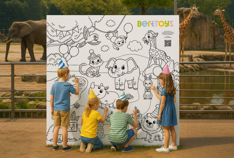 Бренд BertToys поздравит Ленинградский зоопарк двухметровой открыткой Бренд BertToys поздравит Ленинградский зоопарк двухметровой открыткой