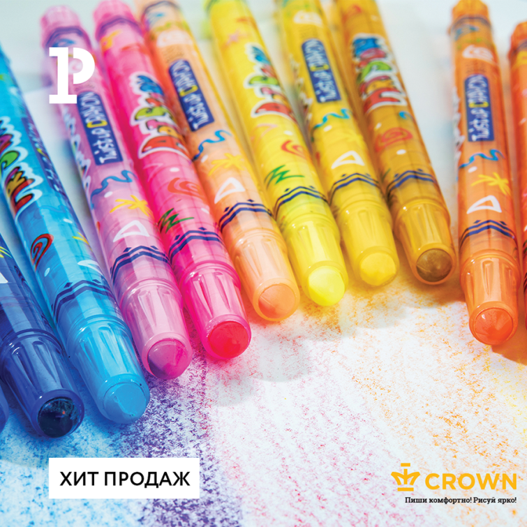 Творчество везде – восковые карандаши Crown! Творчество везде – восковые карандаши Crown!