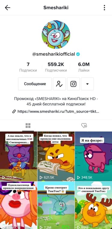&laquo;���������&raquo; ������� ����� 550 ���. ����������� � TikTok �� ��� ������