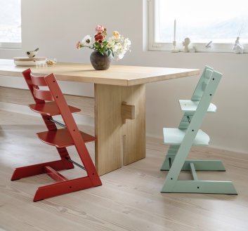 Яркий, как весна! Легендарный стульчик Tripp Trapp® от Stokke в красно-коричневом и мятно-зеленом цветах Яркий, как весна! Легендарный стульчик Tripp Trapp® от Stokke в красно-коричневом и мятно-зеленом цветах