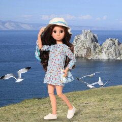 Открываем сезон модных нарядов от путешественницы Мирэи. Комплекты кукольной одежды «Кристальное море»
