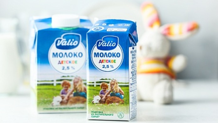 Valio начала выпускать в России детское молоко Valio начала выпускать в России детское молоко