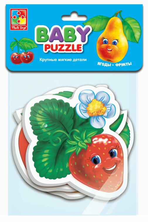 Мягкие пазлы Baby puzzle ″Фрукты″ 4 картинки, 16 эл. Мягкие пазлы Baby puzzle ″Фрукты″ 4 картинки, 16 эл.