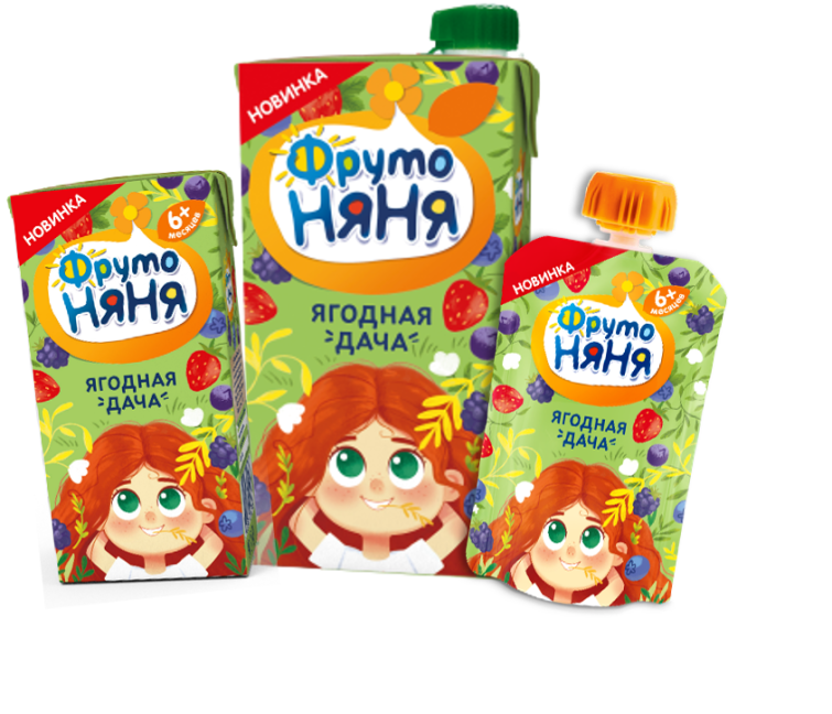 Летнее настроение в новинке «Ягодная дача» от бренда «ФрутоНяня» Летнее настроение в новинке «Ягодная дача» от бренда «ФрутоНяня»